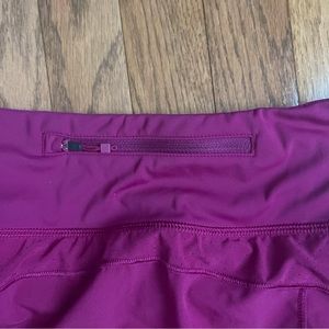 Athleta Run With It 14-inch skort in berry